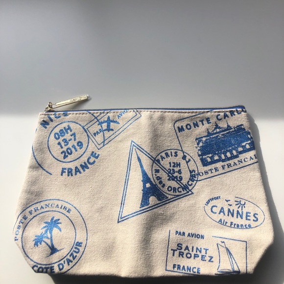 Lancôme Paris Travel Cosmetic Case Blue - Picture 1 of 3